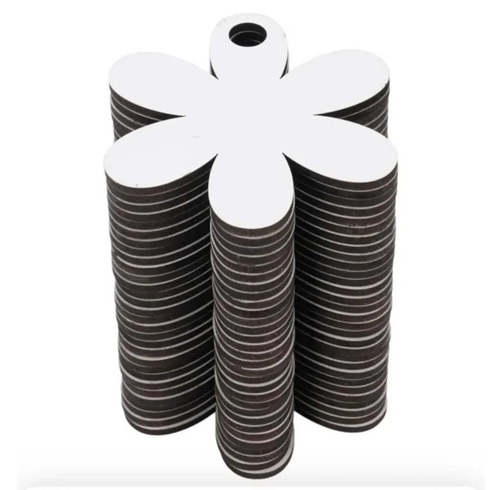 30 Blank Cup Tumbler Name Tag with glitter  Flower Shape Topper for 40oz Cup